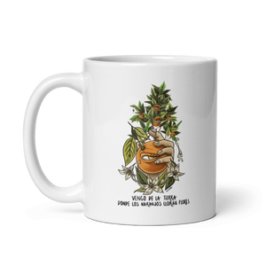 Taza Naranjos lloran flores